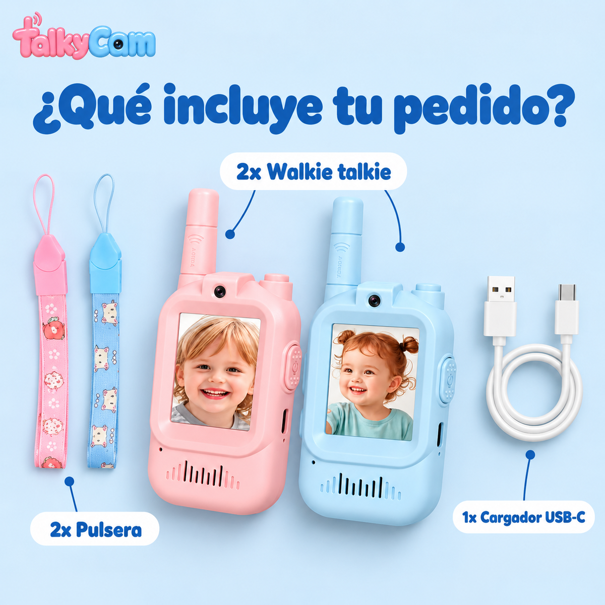 Walkie talkie con vídeo