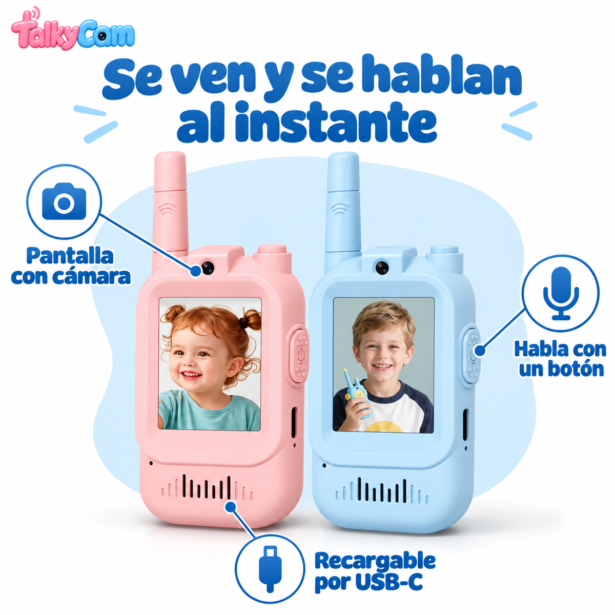 Walkie talkie con vídeo